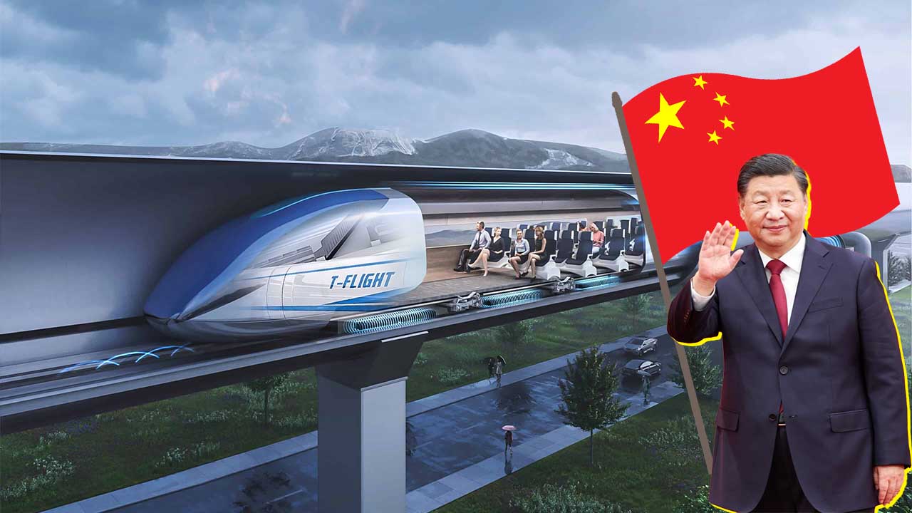 Chinese Maglev Hyperloop Train Will Travel at 1000 Km/h