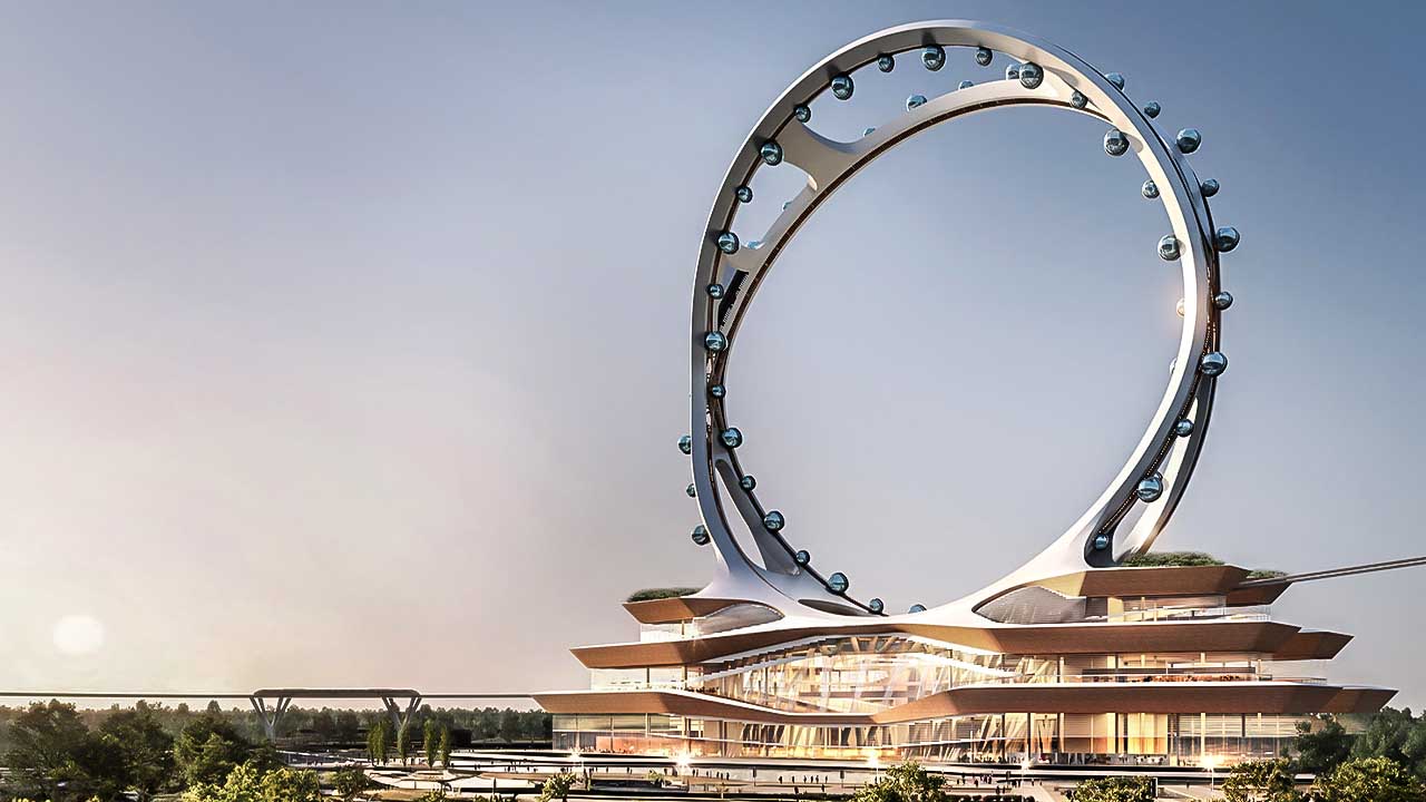 South Korea's Spokeless Ferris Wheel